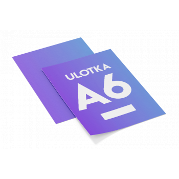Ulotki A6 dwustronne 1000szt